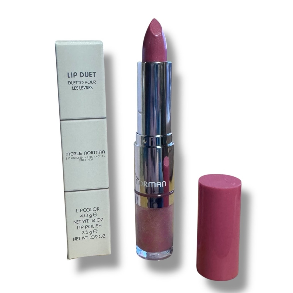 Merle Norman Lip Duet Miami New Limited Ed. Gloss & Lipstick NOS Makeup Summer